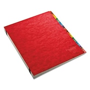 TOPS BUSINESS FORMS Pendaflex, Expanding Desk File, A-Z, Letter, Acrylic-Coated Pressboard, Red 11017